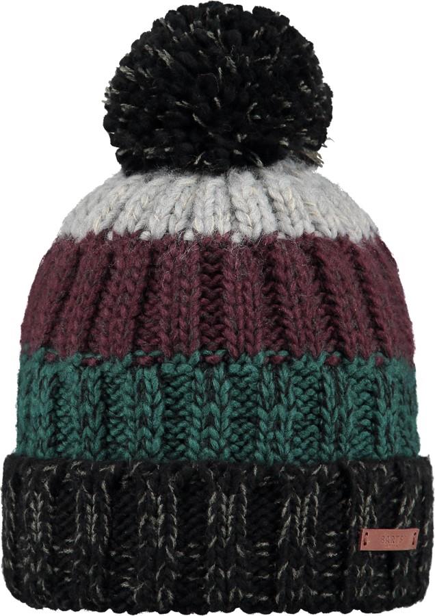 black bobble beanie hat